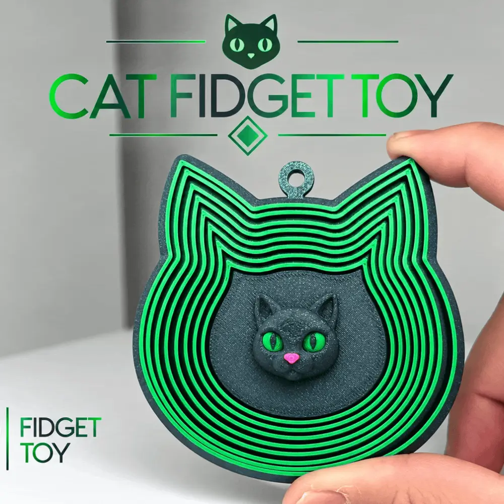 halloween cat fidget-fidget toy keychain ornament