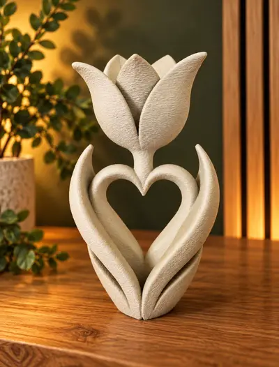 Eternal Love Tulip – Heart Shaped Floral Decor