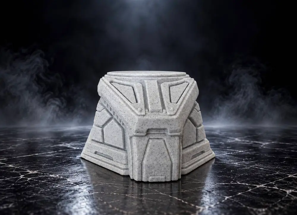Sci-Fi Display Pedestal – Futuristic Geometric Stand