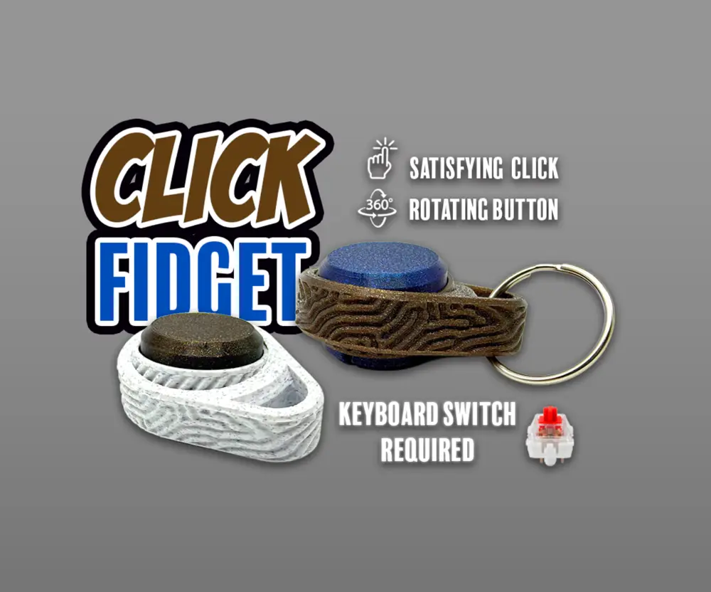 Spinning Click Fidget Keychain