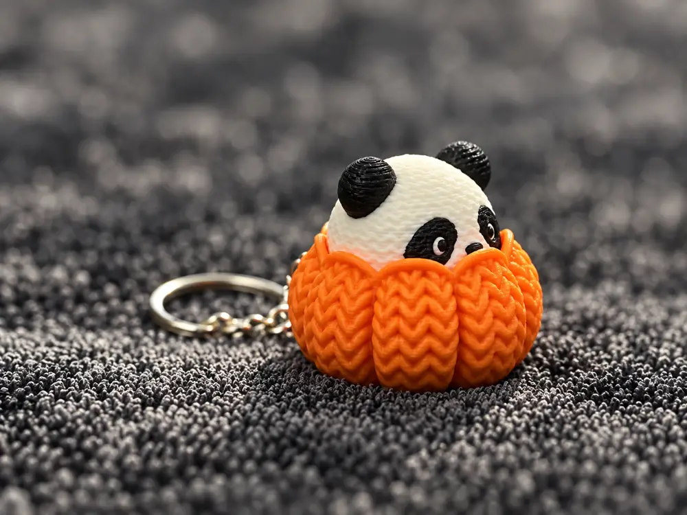 Crochet Panda Press Fidget Clicker