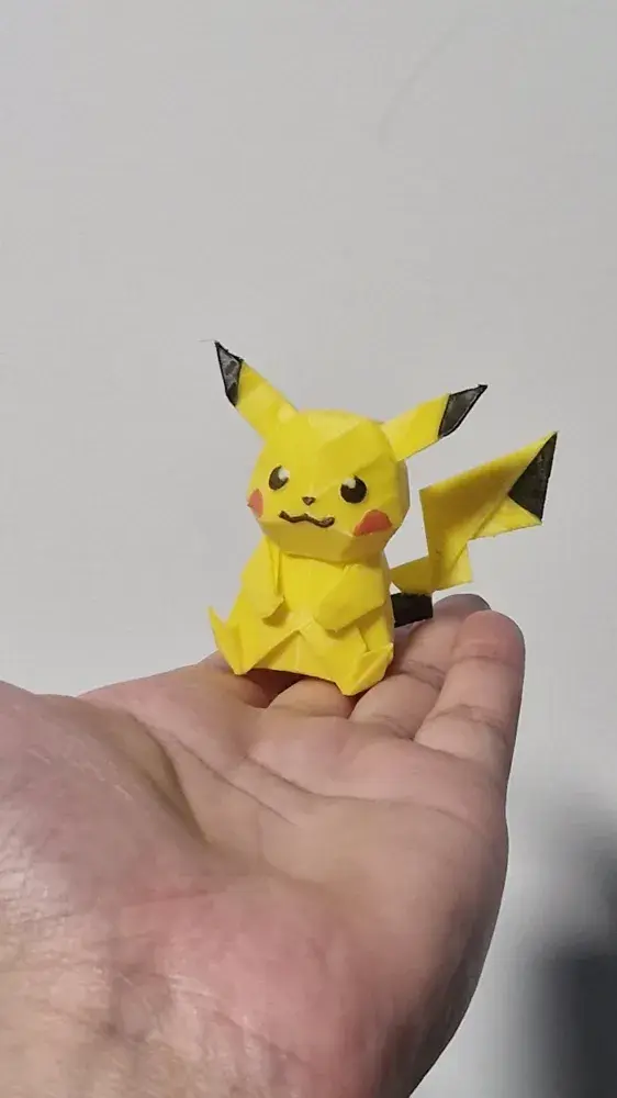 Pokemon Pikachu - Origami / Low poly