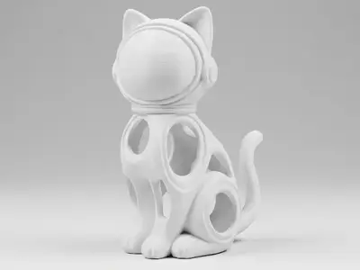 Cat Astronaut - Sculpture