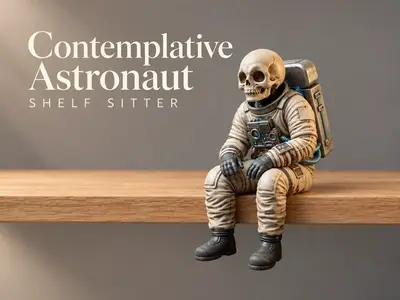 The Contemplative Astronaut - Shelf Sitter
