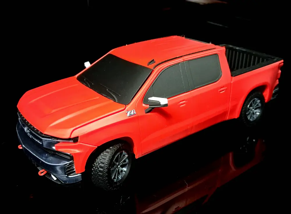 Silverado Z71 steering 1/24 scale truck model