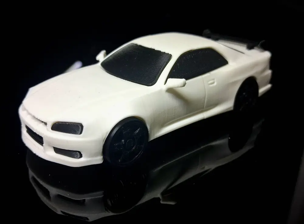 GT-R34 1/43 SCALE CAR MODEL / NO AMS