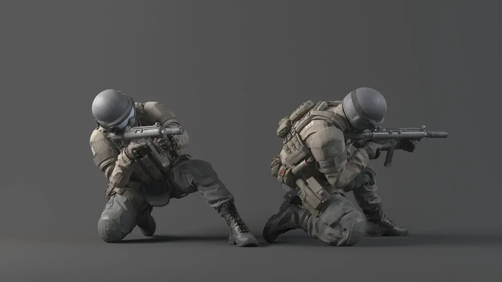 特种部队兵人摆件