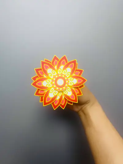 掐丝珐琅旋转花