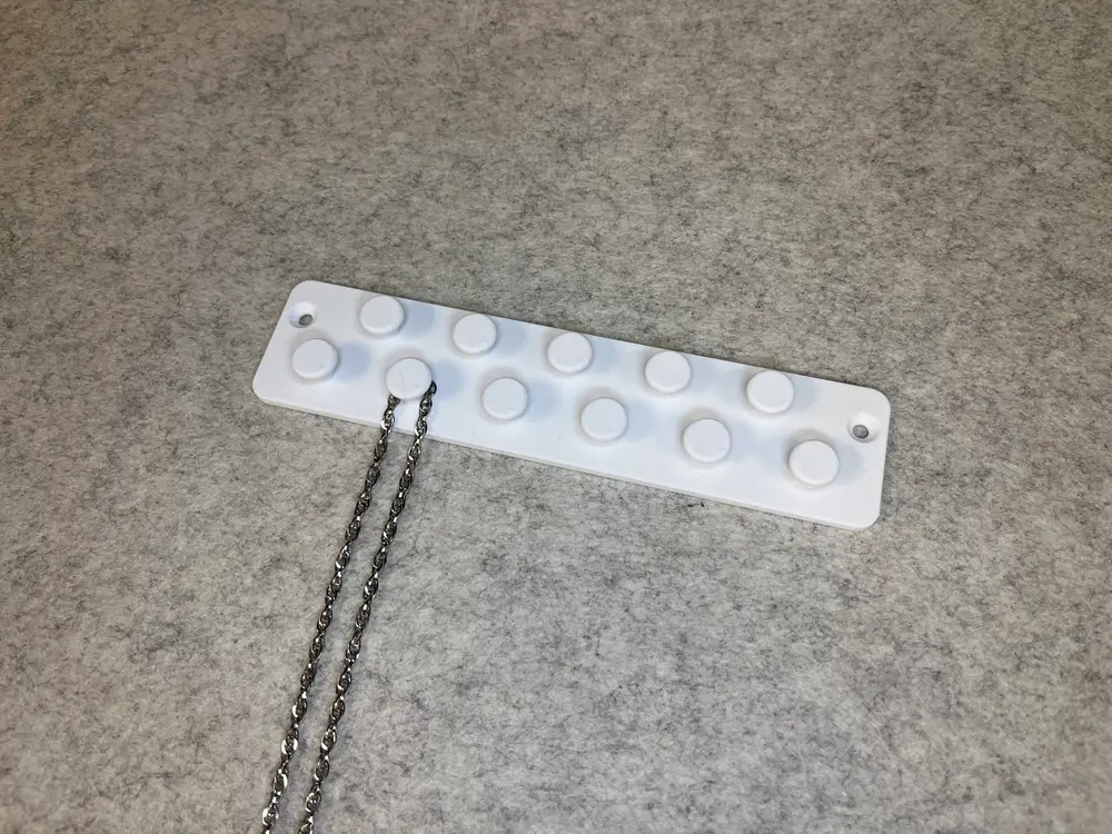 Necklace wall holder