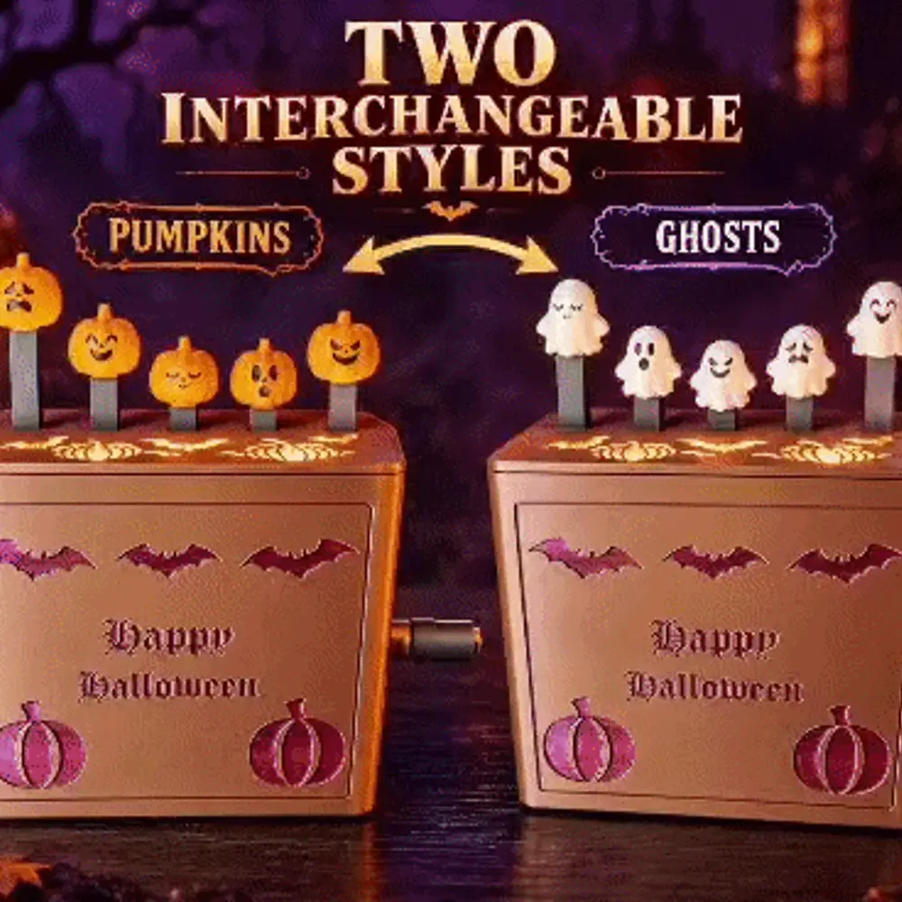 Halloween in Motion – Moving Pumpkin & Ghost Box