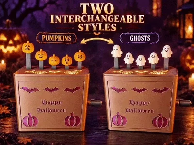 Halloween in Motion – Moving Pumpkin & Ghost Box