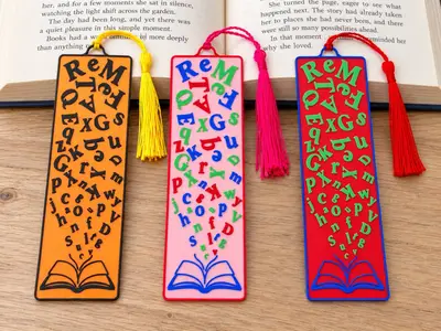 Flying Letters Bookmark