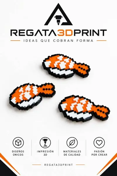 Magnet salmon nigiri 8-bit