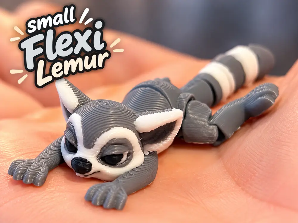 Mini Flexi Lemur – Cute Articulated Ring-Tailed Lemur