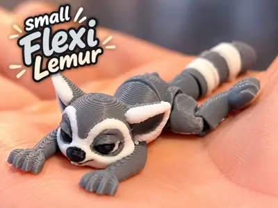 Mini Flexi Lemur – Cute Articulated Ring-Tailed Lemur