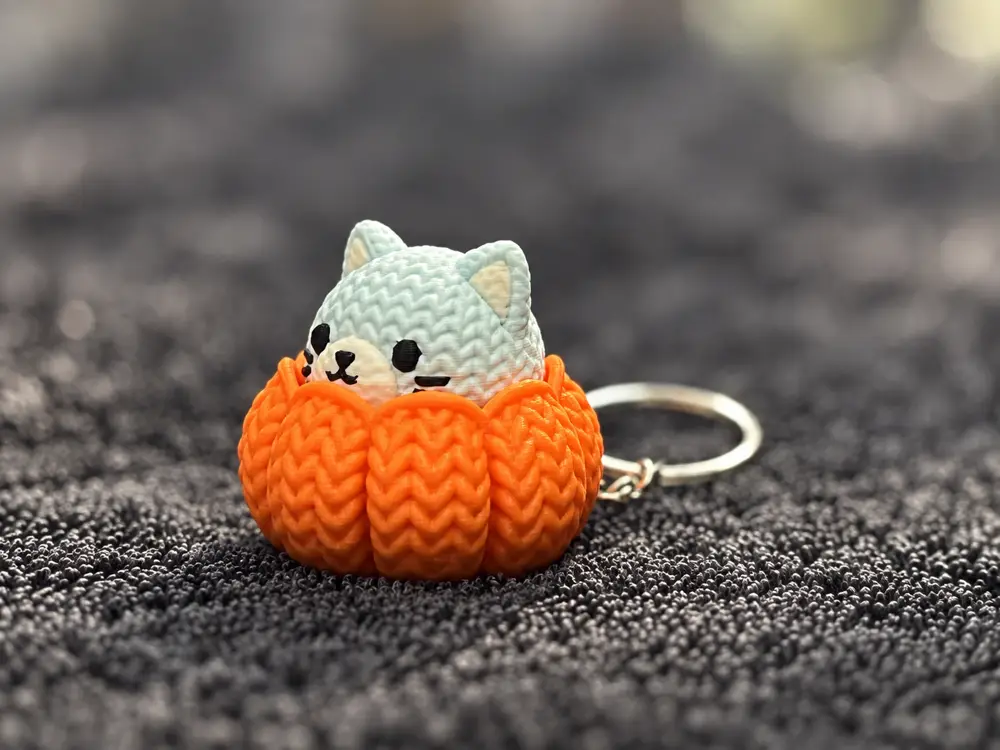 Crochet Kitten Press Fidget Clicker
