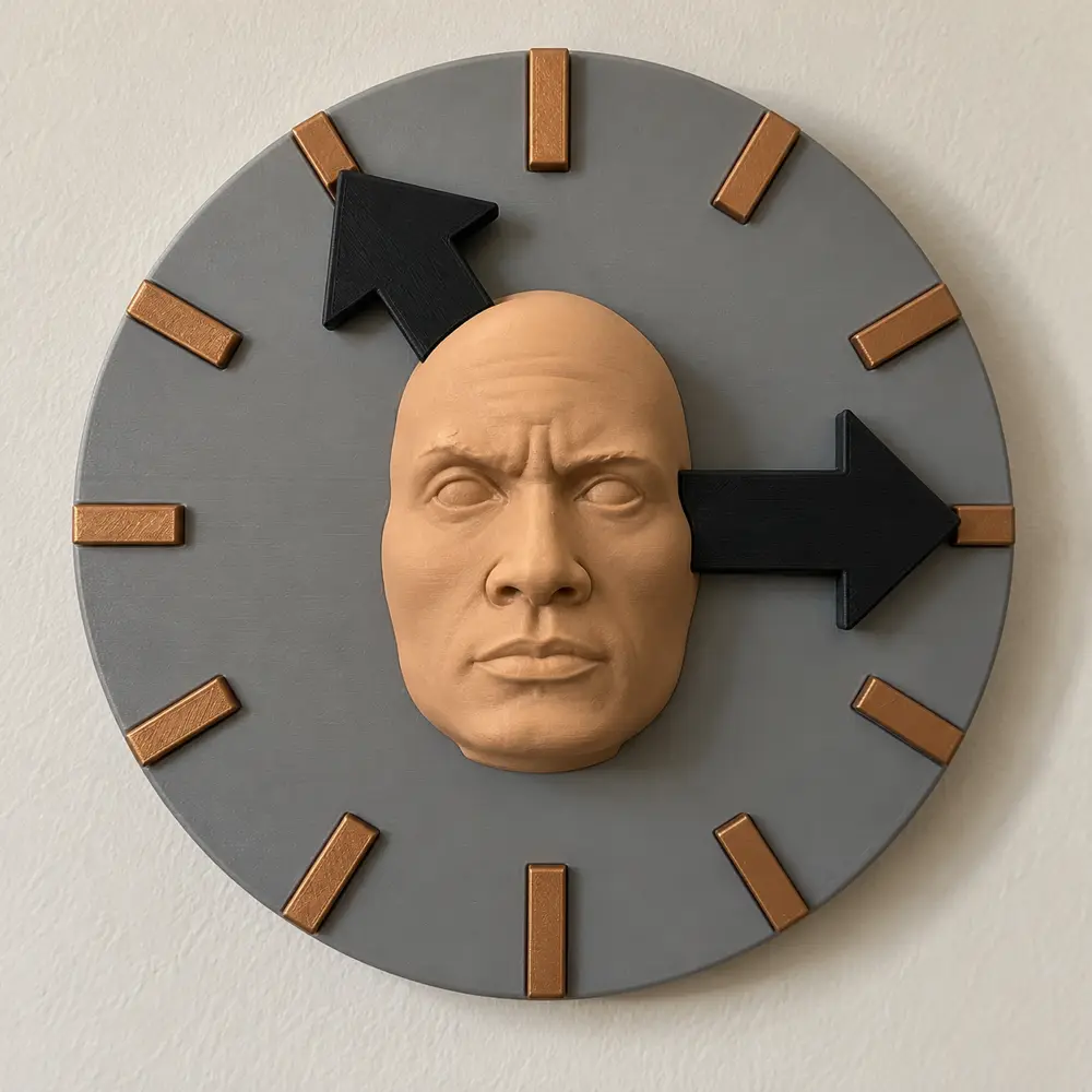 The Clock (Dwane The Rock + a Clock)
