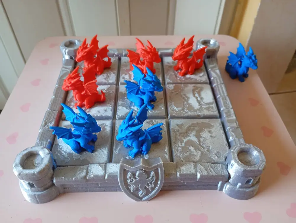 🐉🏰 Dragon Tic Tac Toe  Fantasy Strategy Game🏰🐉