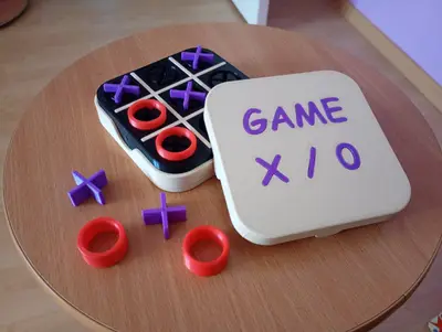 Tic Tac Toe Game with Box for Travel