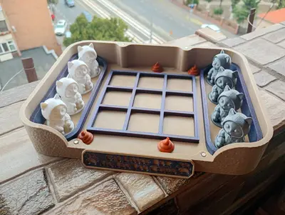 🐱 Tic-Tac-Toe Cats Litter Box 🐱