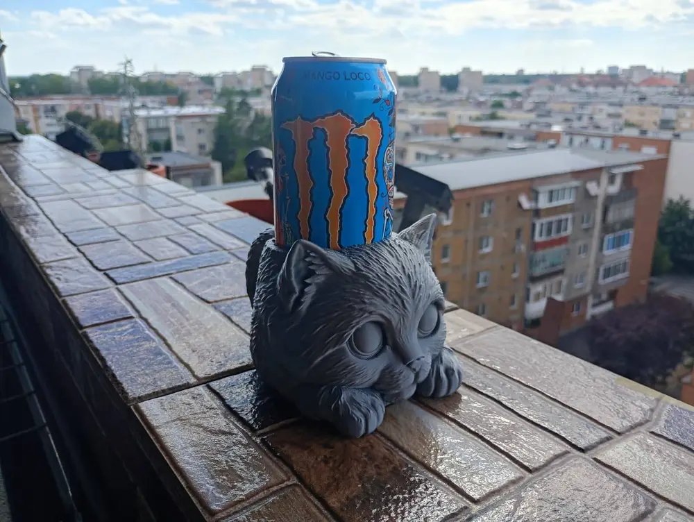 Mr. Kit the Cat Cam Holder 500ml Monster Energy 🐱⚡