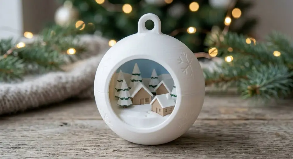 xmas ball diorama