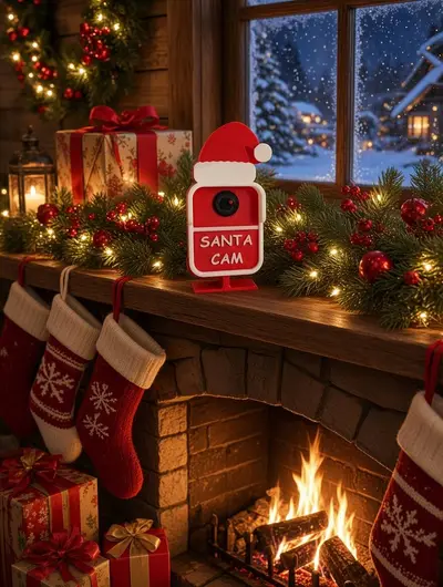 Santa cam with stand