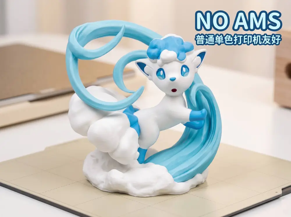 宝可梦 阿罗拉六尾 Q版盲盒 15cm｜多色分件｜无需AMS