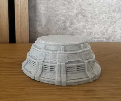 Sci-Fi Display Pedestal – Futuristic Geometric Stand