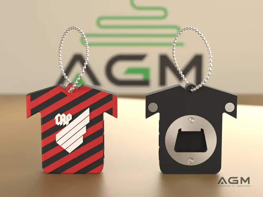 Abridor de Garrafa Athletico-PR - Camisa 2026 - Makeronline - More Than Fun