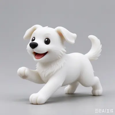 奔跑快乐小狗