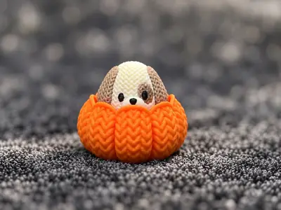 Crochet Puppy Press Fidget Clicker