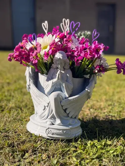 Angel Flower Pot / Planter – Grave Memorial Decoration