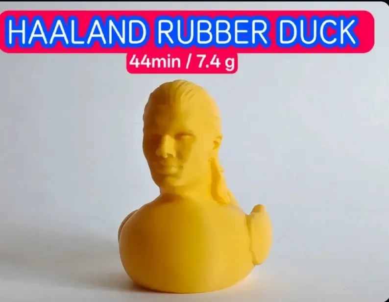 Pato de goma Erling Haaland