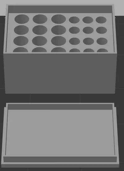 Battery Box with Friction Lid