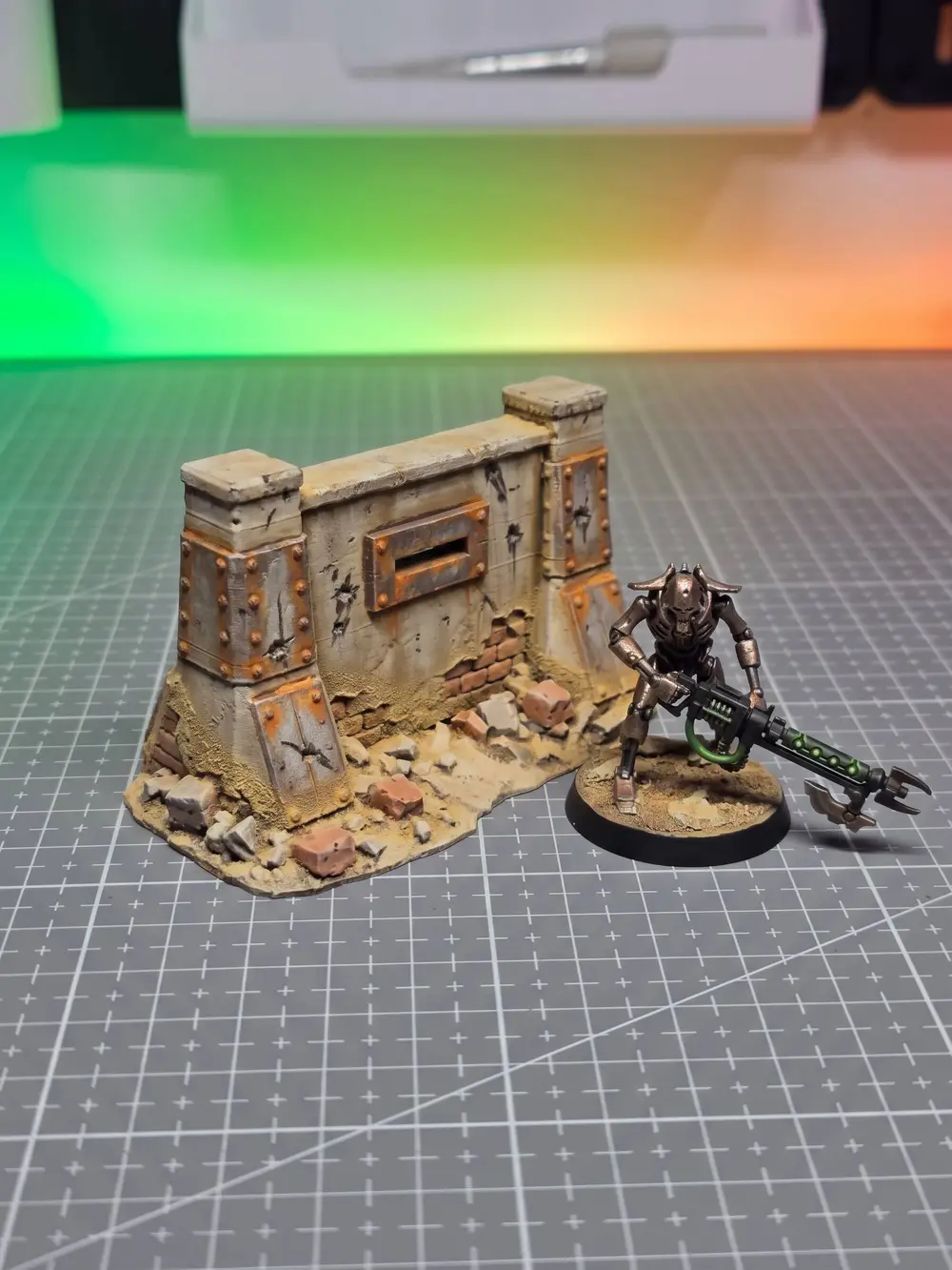 Oriental Defensive Wall - Grimdark Wargame Terrain