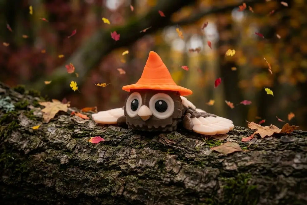 Cute Witch Owl – Flexi Halloween Toy