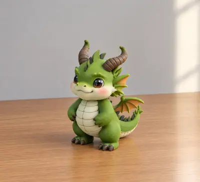 Cute Baby Dragon Figurine