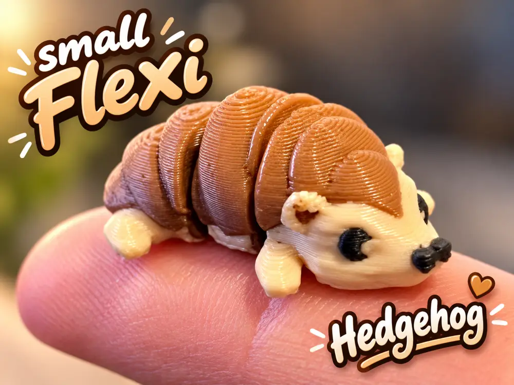 Super Small Flexi Hedgehog – Cute Articulated Mini Animal