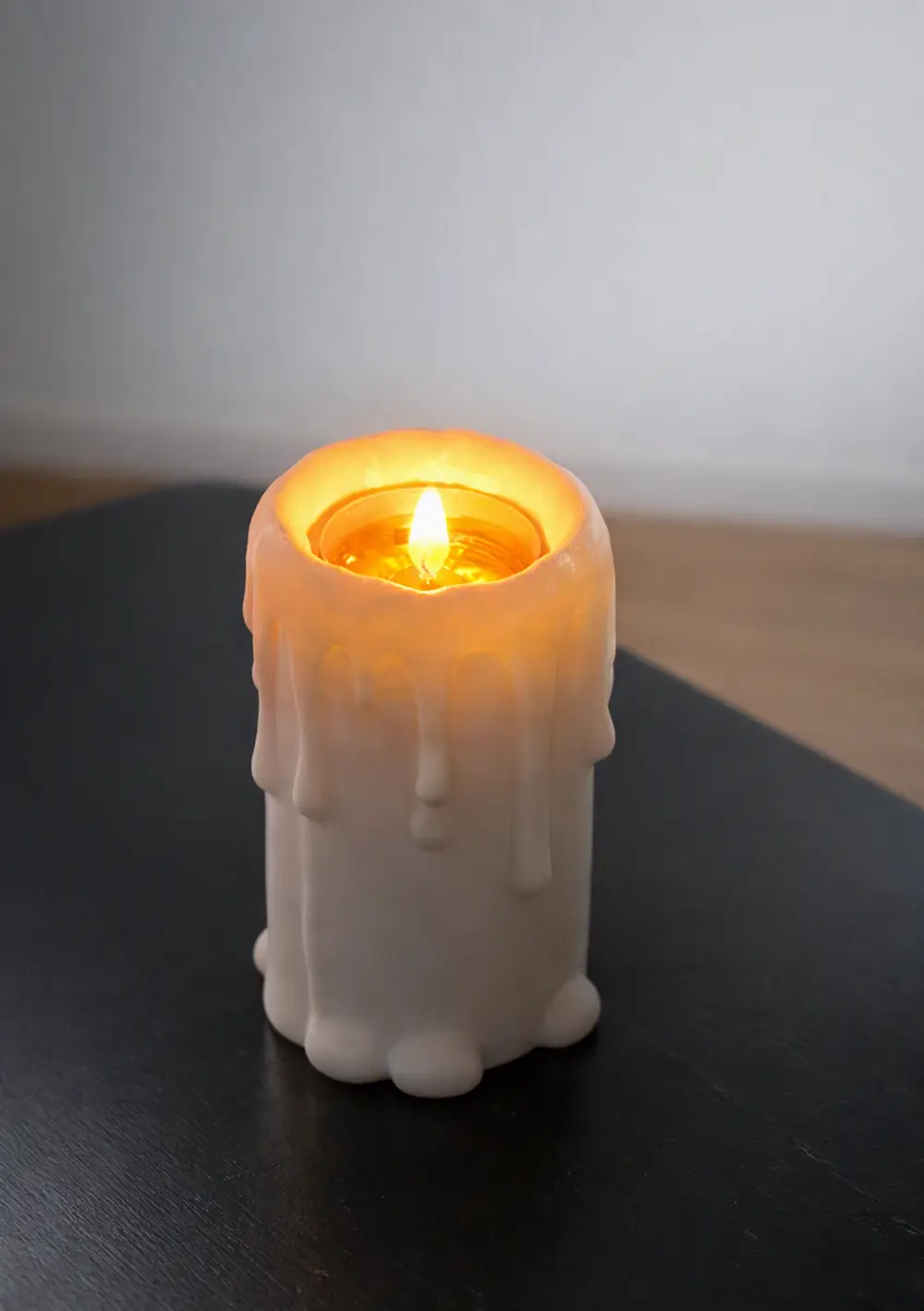 Melting Candle Tea Light Holder