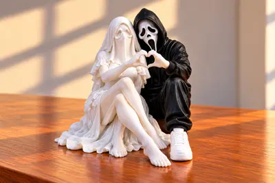 Halloween Spooky Couple – Ghostface and Ghost Bride