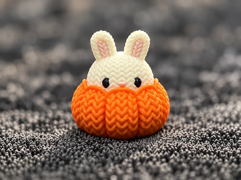 Crochet Rabbit Press Fidget Clicker