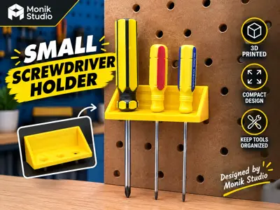 Small Screwdriver Holder – Compact 3D Printed Tool Organizer