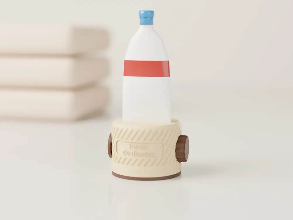 Parametric Round Toothpaste Dispenser | Dosificador de pasta de dientes redondo paramétrico