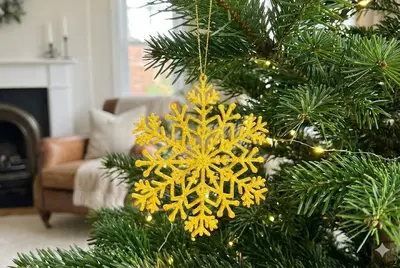 adorno de arbol copo de nieve
