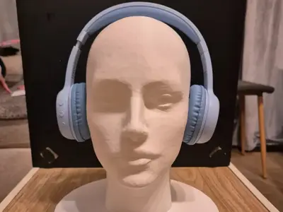 Human head  mannequin for headphones – Desk Organizer