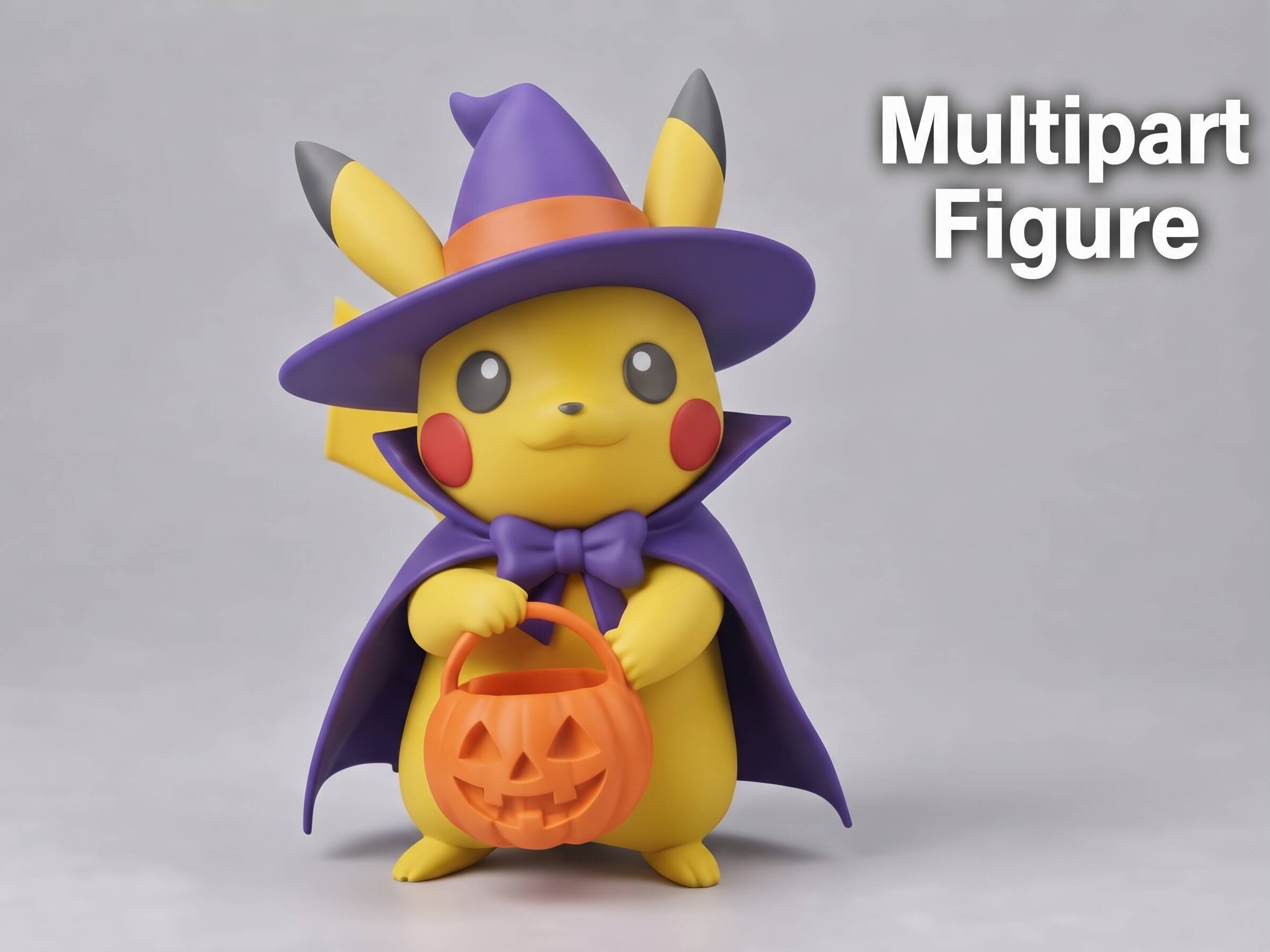 Pokemon Pikachu - Halloween Multipart Figure - Makeronline - More Than Fun