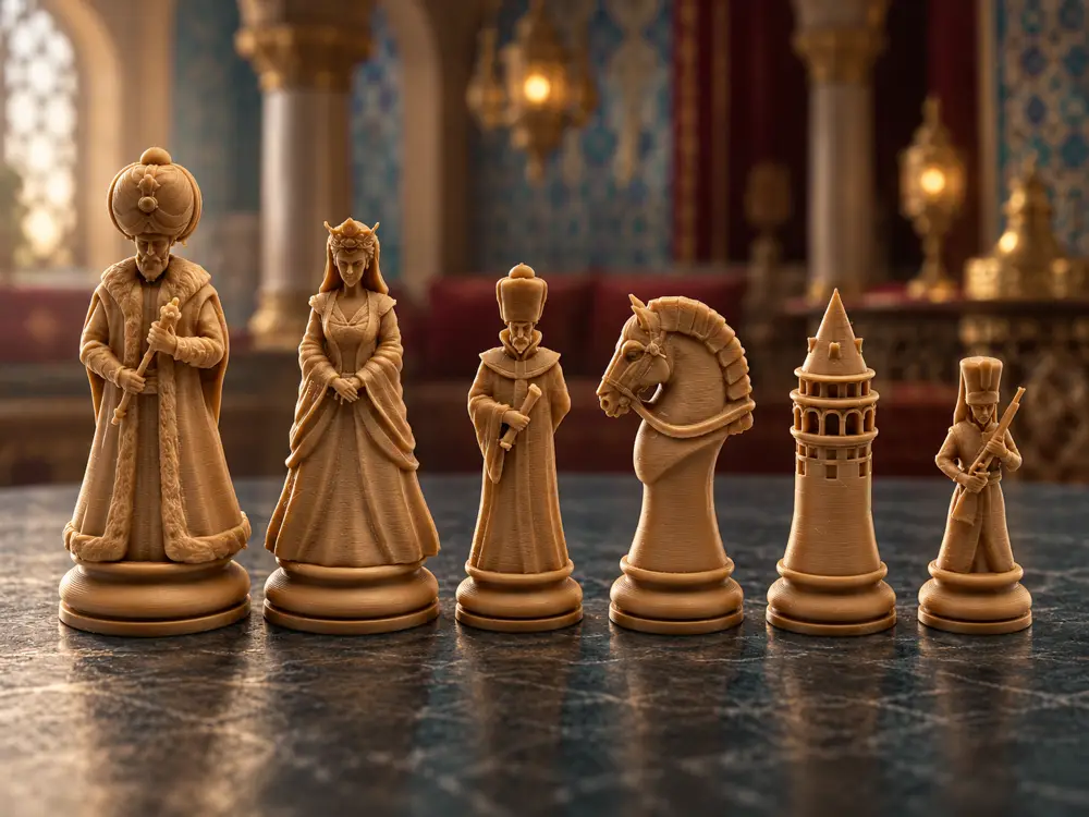 Ottoman Themed Chess Set