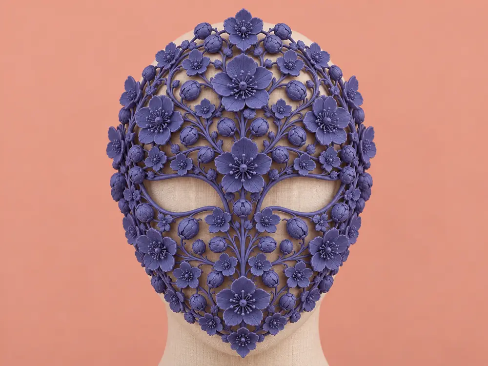 Helleborus lace full face mask