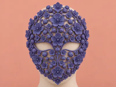 Helleborus lace full face mask